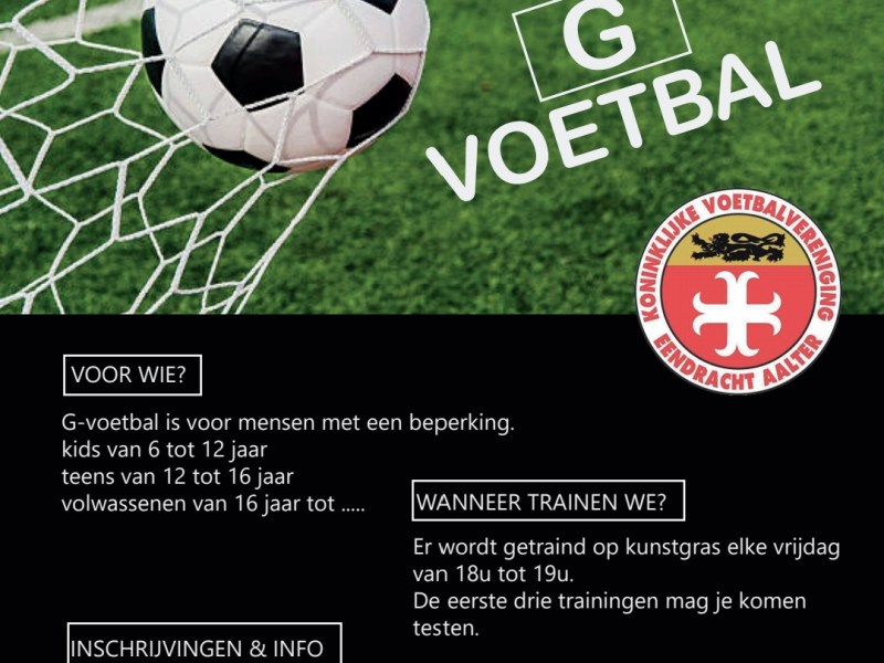 G-voetbal : niemand buitenspel